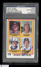 1978 Topps Jack Morris 703 PSA/DNA Rookie Pitchers Auto PSA AuthenticGraded Sports Cards
