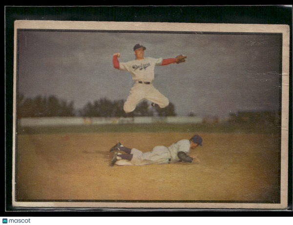 1953 Bowman Color Pee Wee Reese #33 Good-Fair *Light Crease*