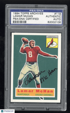1994 Topps Archives Lamar Mchan 118 Hand Signed Auto PSA DNA AuthenticGraded Sports Cards