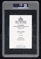 1993 Goal Line Art Auto Tom Landry 4507/5000 PSA DNA AuthenticGraded Sports Cards