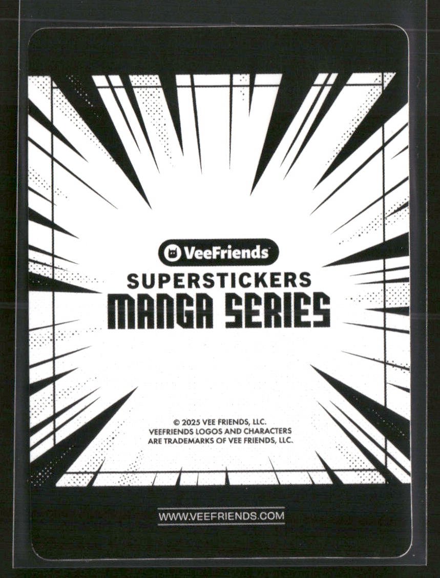 2025 VeeFriends SuperStickers Manga Series Patient Pig SP Black And WhiteNon - Sports Cards