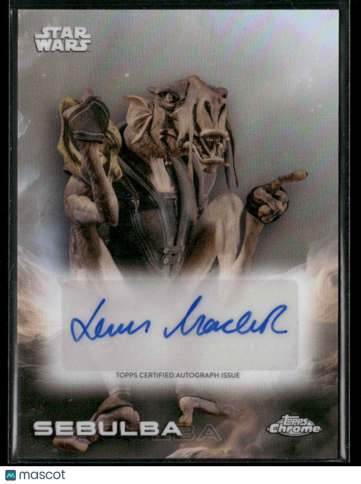 2025 Topps Chrome Star Wars Sebulba/Lewis MacLeod Refractor Auto A - KMNon - Sports Cards