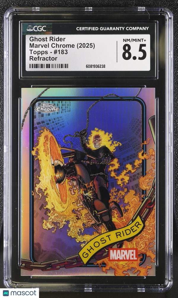 2025 Topps Marvel Chrome Ghost Rider Refractor #183 CGC 8.5
