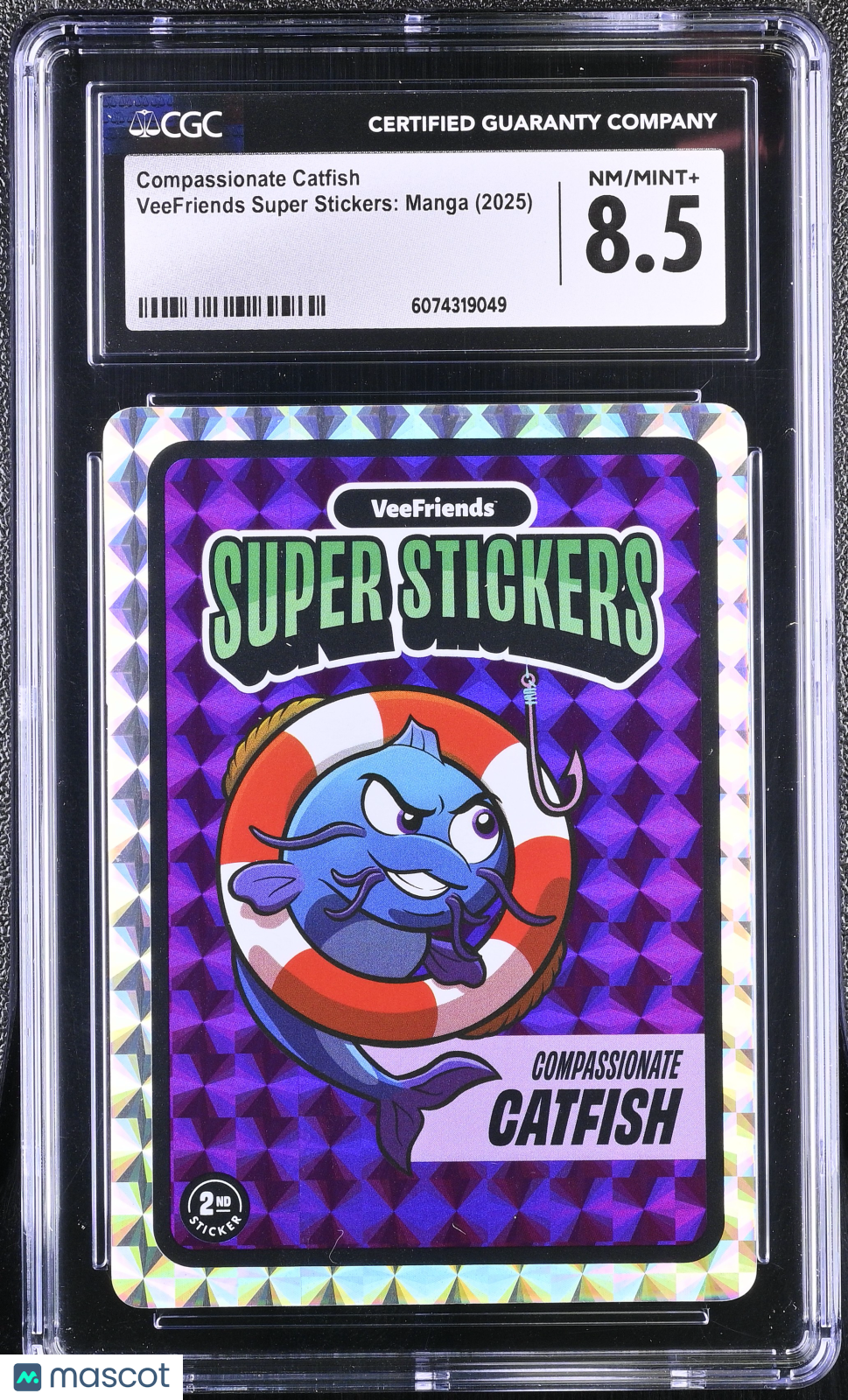 2025 Veefriends Super Stickers Manga Series Compassionate Catfish CGC 8.5Graded Sports Cards