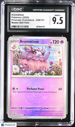 2025 Pokemon Aromatisse 039/131 039/131 CGC 9.5Graded TCG/CCG