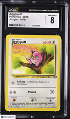 1999 Pokemon Jigglypuff 54/64 54/64 CGC 8Graded TCG/CCG