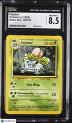 1999 Pokemon Ivysaur 30/102 30/102 CGC 8.5Graded TCG/CCG