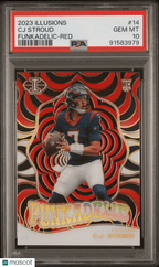 2023 Panini Illusions CJ Stroud 14 Funkadelic Red 135/199 PSA 10Graded Sports Cards