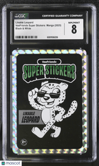 2025 Veefriends Super Stickers: Manga Likable Leopard Black & White CGC 8Graded Non - Sports Cards