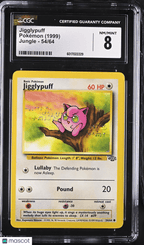 1999 Pokemon Jigglypuff 54/64 54/64 CGC 8Graded TCG/CCG