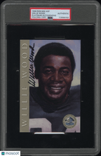 1998 Ron MIX Hof Platinum Willie Wood Auto 450/2500 PSA AuthenticGraded Sports Cards