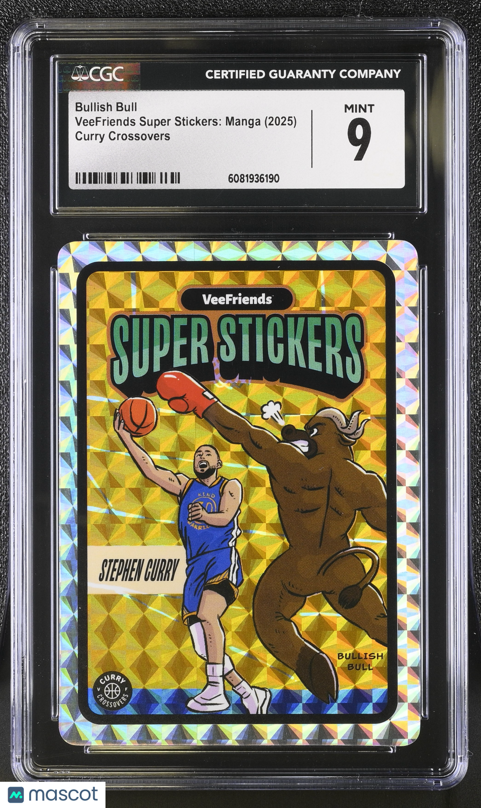 2025 Veefriends Super Stickers: Manga Bullish Bull Curry Crossovers CGC 9Graded Sports Cards