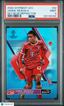 2022 - 23 Topps Finest UEFA Jamal Musiala 82 Sky Blue Refractor 017/275 PSA 9Graded Sports Cards