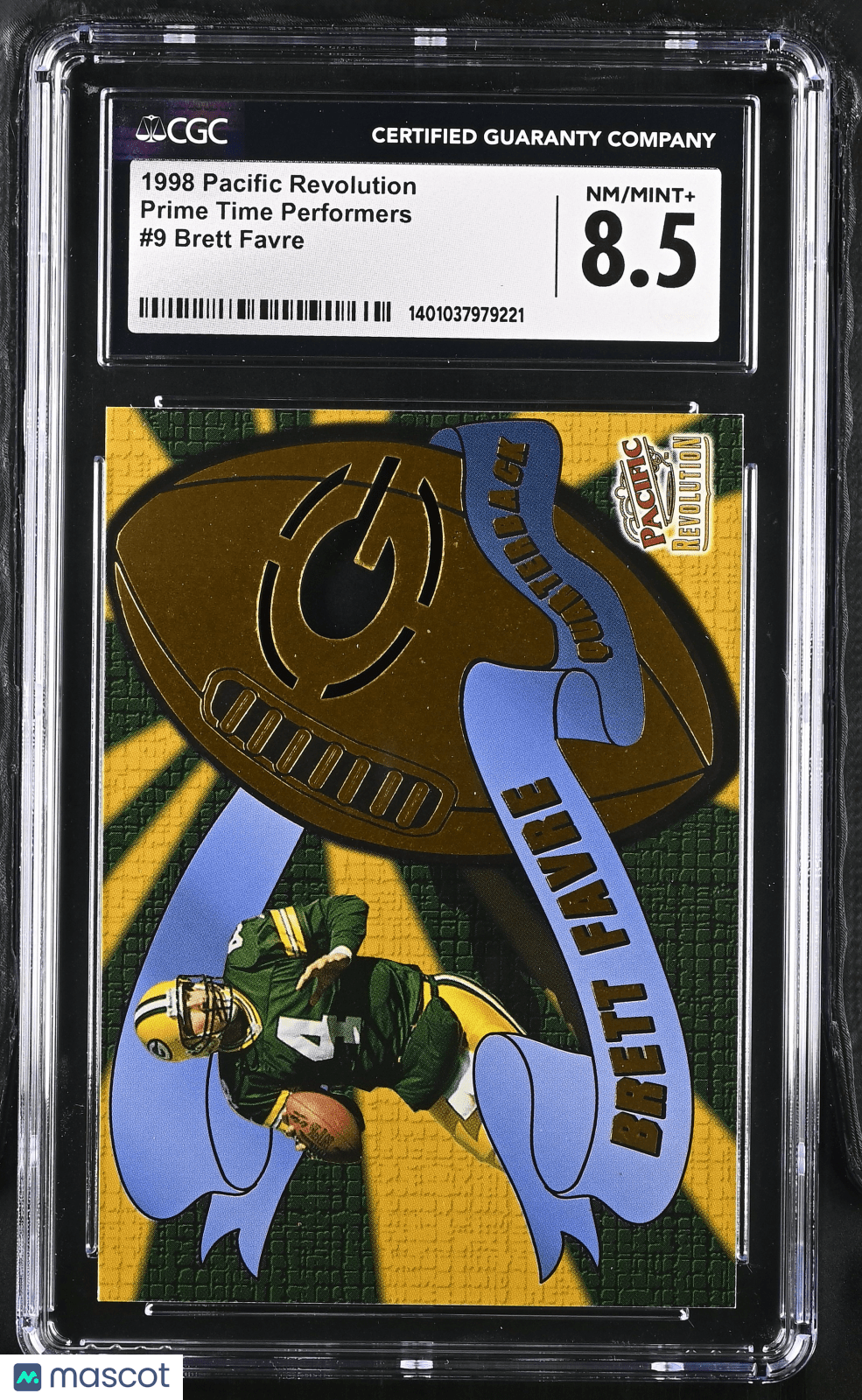 1998 Pacific Revolution Brett Favre 9 Prime Time Performers CGC 8.5Graded Sports Cards