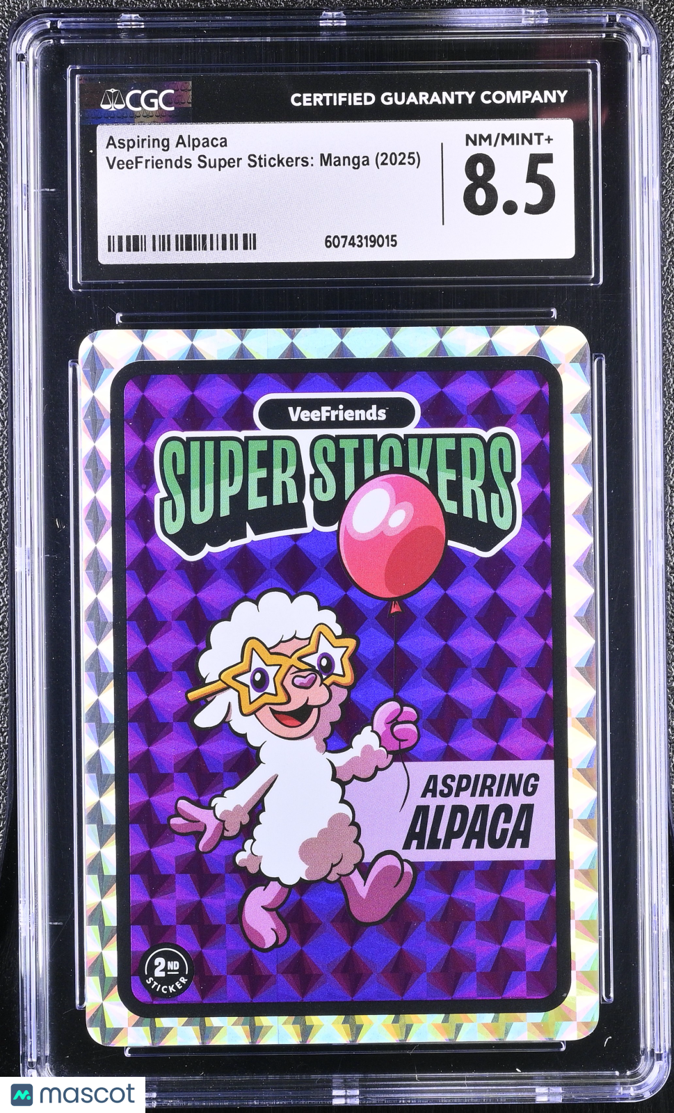 2025 VeeFriends Super Stickers Manga Series Aspiring Alpaca CGC 8.5Graded Sports Cards