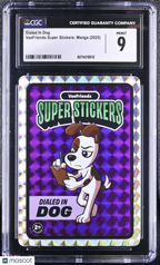 2025 VeeFriends Super Stickers Manga Series Dialed In Dog CGC 9Graded Sports Cards