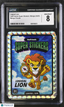 2025 Veefriends Super Stickers: Manga Logical Lion Manga Clouds / 399 CGC 8Graded Non - Sports Cards