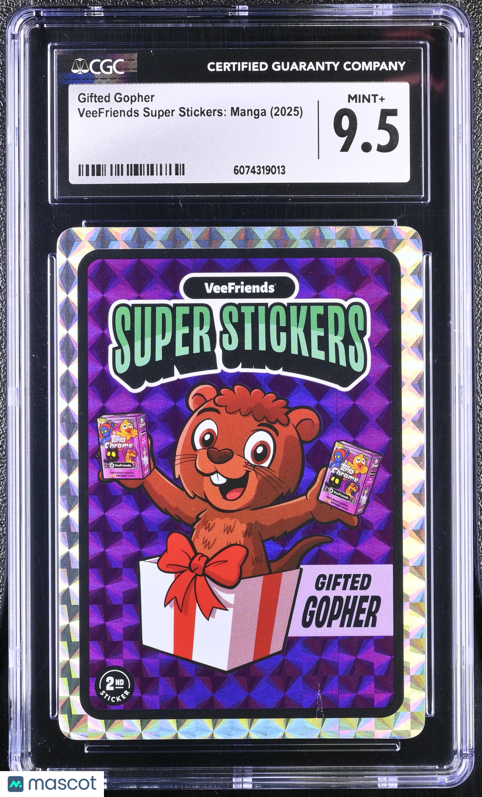 2025 VeeFriends Super Stickers Manga Series Gifted Gopher CGC 9.5Graded Sports Cards