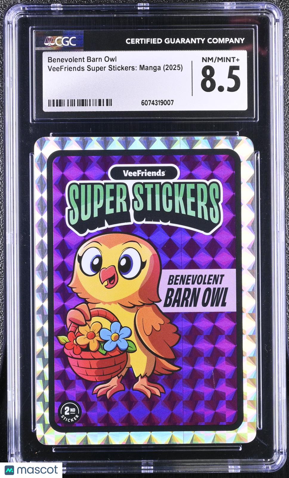 2025 VeeFriends Super Stickers Manga Series Benevolent Barn Owl CGC 8.5Graded Sports Cards Main image