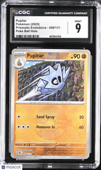 2025 Pokemon Pupitar 048/131 048/131 CGC 9Graded TCG/CCG