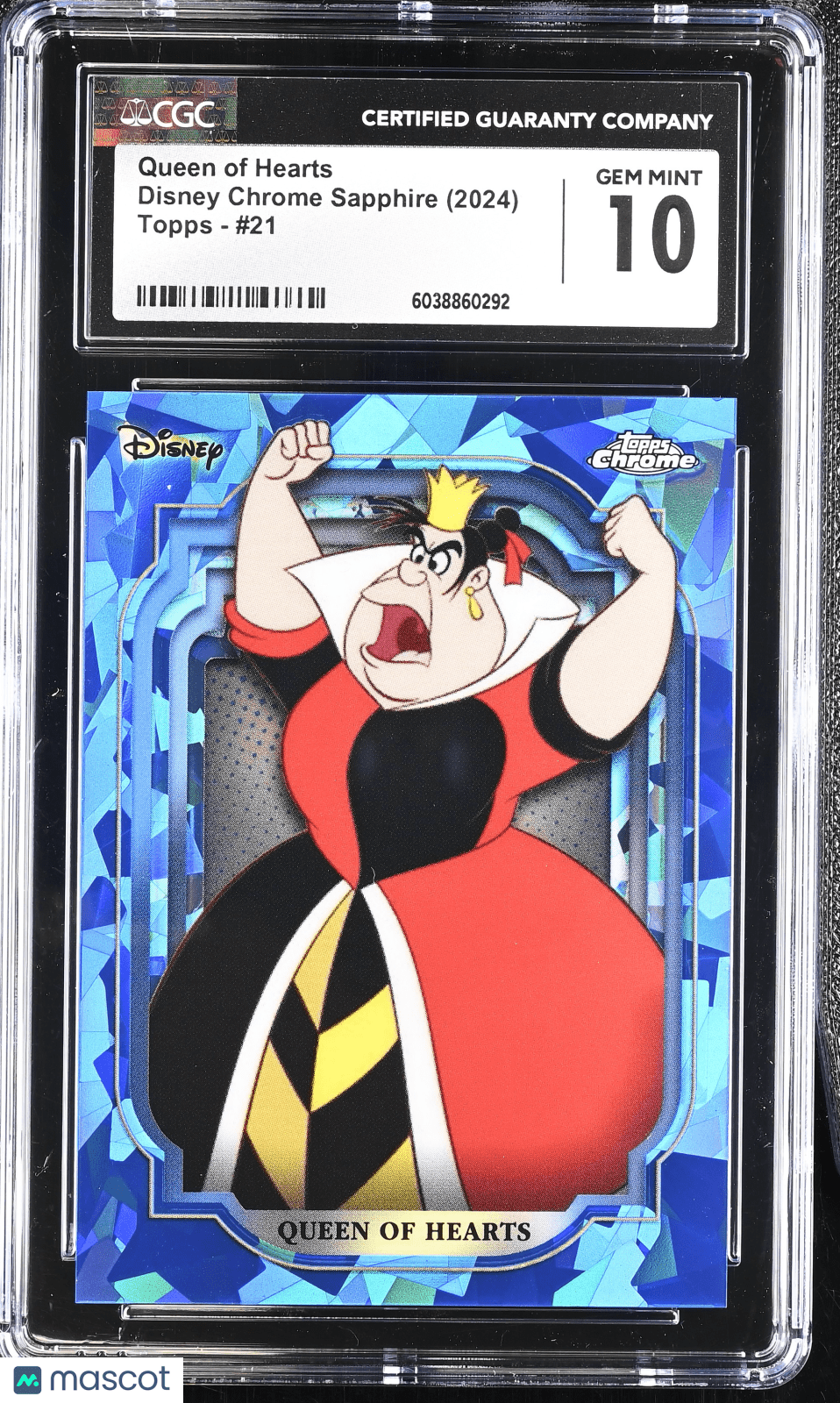 2024 Topps Disney Chrome Sapphire Queen of Hearts 21 CGC 10Graded Non - Sports Cards