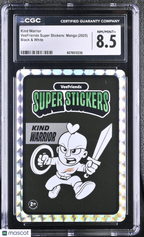 2025 Veefriends Super Stickers: Manga Kind Warrior Black & White CGC 8.5Graded Sports Cards