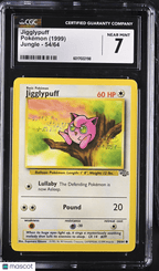 1999 Pokemon Jigglypuff 54/64 54/64 CGC 7Graded TCG/CCG