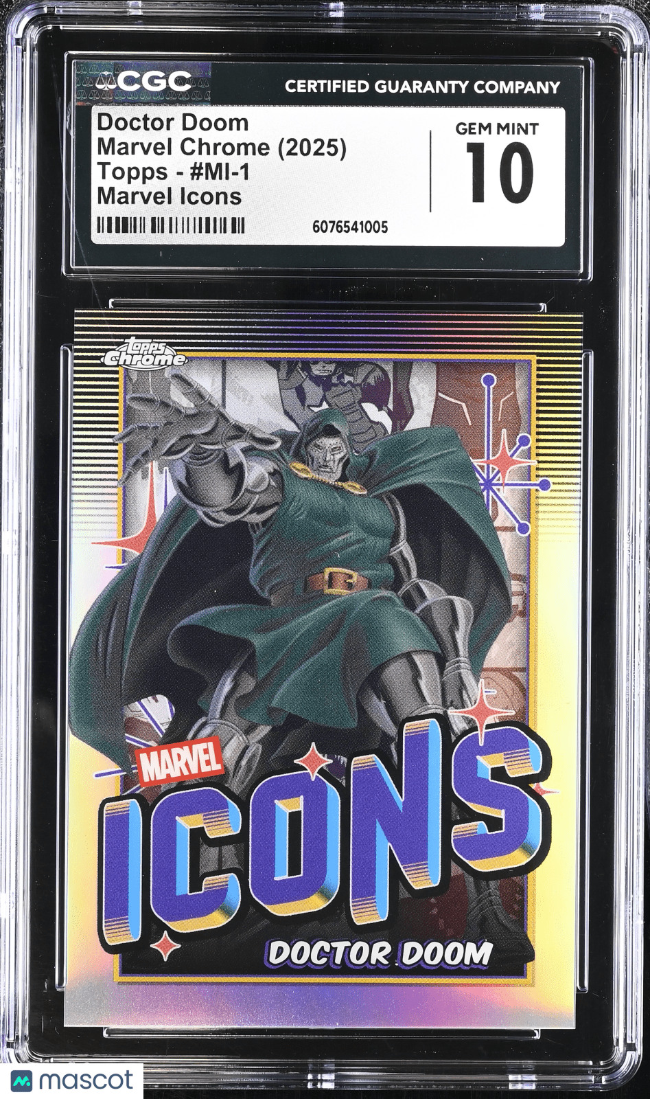 2025 Topps Marvel Chrome Doctor Doom Marvel Icons MI - 1 CGC 10Graded Non - Sports Cards