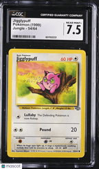 1999 Pokemon Jigglypuff 54/64 54/64 CGC 7.5Graded TCG/CCG