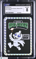 2025 VeeFriends Super Stickers Manga Series Decisive Duck Black & White CGC 8Graded Sports Cards