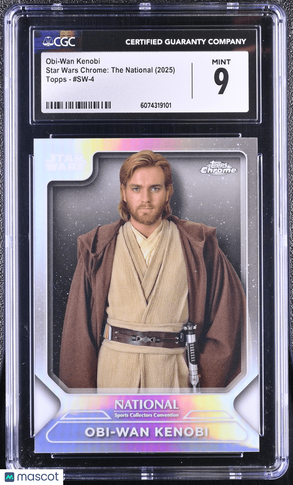 2025 Topps Chrome Star Wars The National Obi - Wan Kenobi SW - 4 Refractor CGC 9Graded Sports Cards Main image