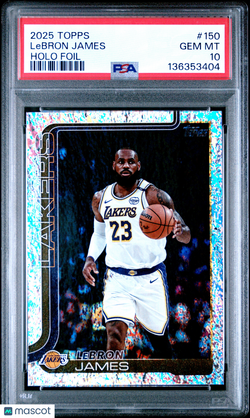 2025 - 26 Topps Flagship LeBron James 150 Holo Foil PSA 10Graded Sports Cards