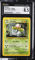 1999 Pokemon Ivysaur 30/102 30/102 CGC 8.5Graded TCG/CCG