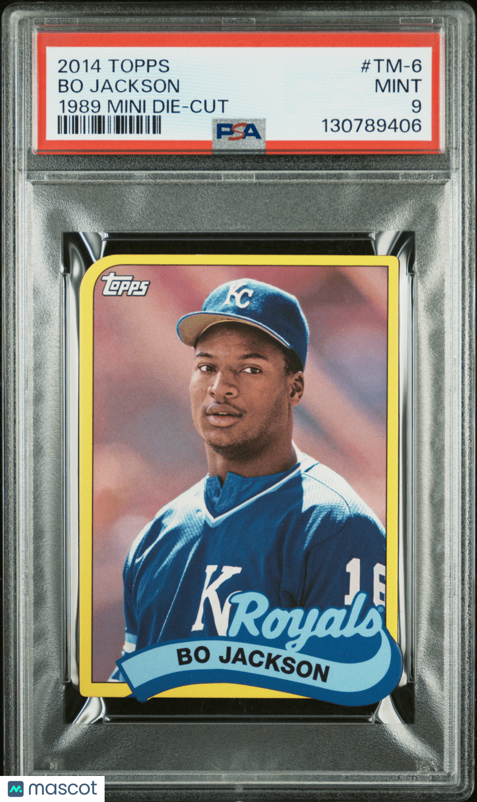 2014 Topps Baseball 1989 Mini Die - Cut Bo Jackson TM - 6 PSA 9Graded Sports Cards