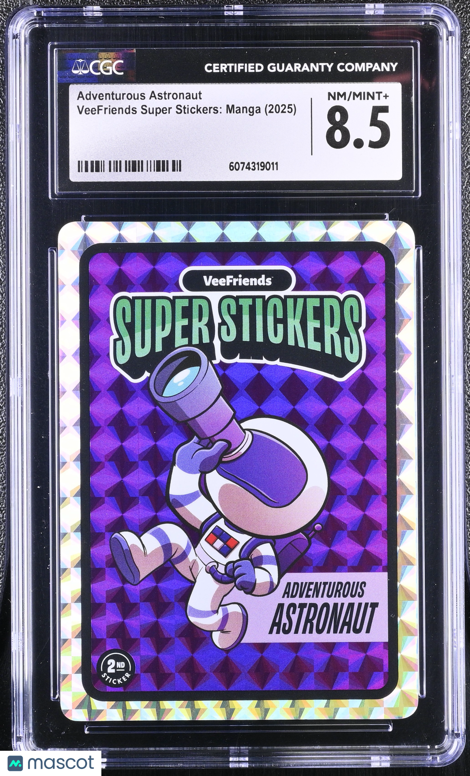2025 VeeFriends Super Stickers Manga Series Adventurous Astronaut CGC 8.5Graded Sports Cards Main image