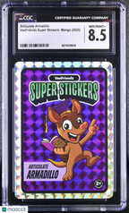 2025 VeeFriends Super Stickers Manga Series Articulate Armadillo CGC 8.5Graded Sports Cards