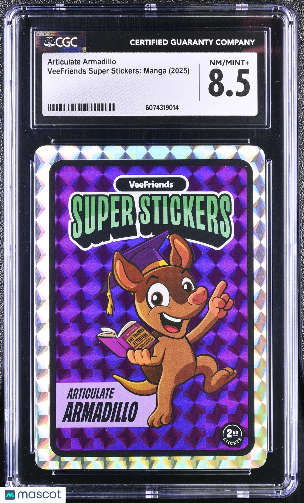 2025 VeeFriends Super Stickers Manga Series Articulate Armadillo CGC 8.5Graded Sports Cards