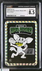 2025 Veefriends Super Stickers: Manga Amped Aye Aye Black & White CGC 8.5Graded Non - Sports Cards