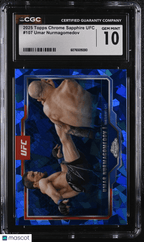 2025 Topps Chrome Sapphire UFC Umar Nurmagomedov 107 CGC 10Graded Sports Cards