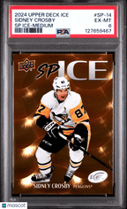 2024 - 25 Upper Deck Ice SP Ice Sidney Crosby SP - 14 Medium PSA 6Graded Sports Cards