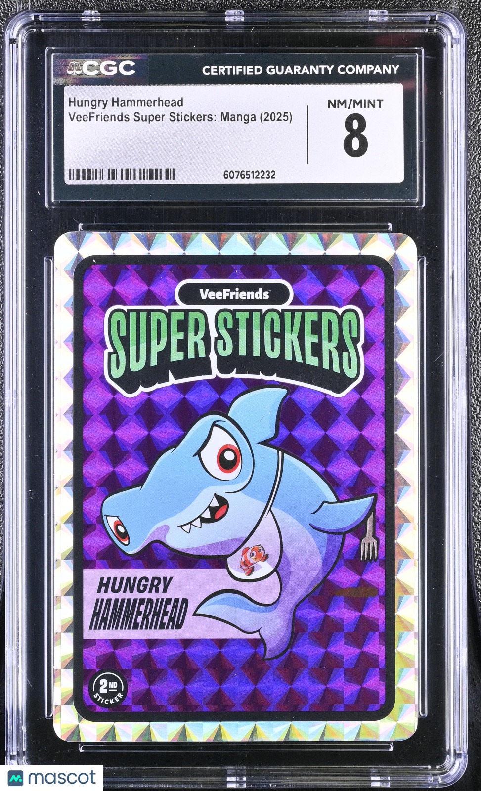 2025 Veefriends Super Stickers: Manga Hungry Hammerhead CGC 8Graded Sports Cards