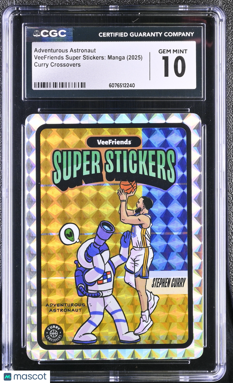 2025 Veefriends Super Manga Adventurous Astronaut Curry Crossovers CGC 10Graded Sports Cards Main image