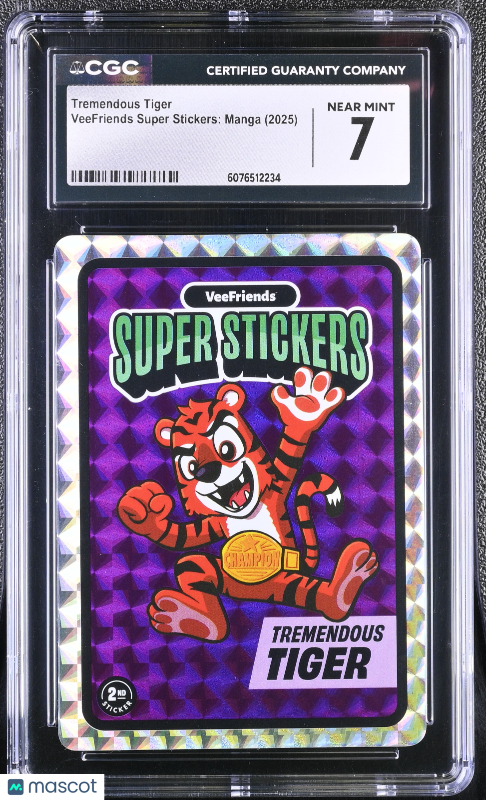 2025 Veefriends Super Stickers: Manga Tremendous Tiger CGC 7Graded Sports Cards Main image