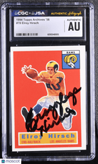 1994 Topps Archives '56 Football Elroy Hirsch 78 Hand Signed Auto CGC AuthenticGraded Sports Cards