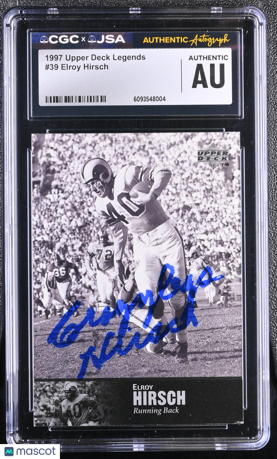 1997 Upper Deck Legends Elroy Hirsch 39 Hand Signed Auto CGC AuthenticGraded Sports Cards