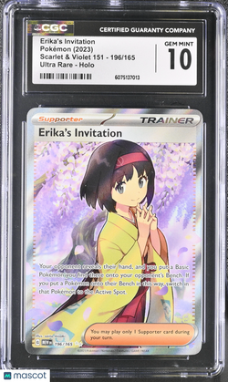 2023 Pokemon Erika's Invitation #196/165 Ultra Rare CGC 10