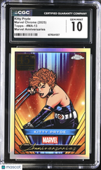 2025 Topps Marvel Chrome Kitty Pryde Marvel Anniversaries MA - 13 CGC 10Graded Non - Sports Cards