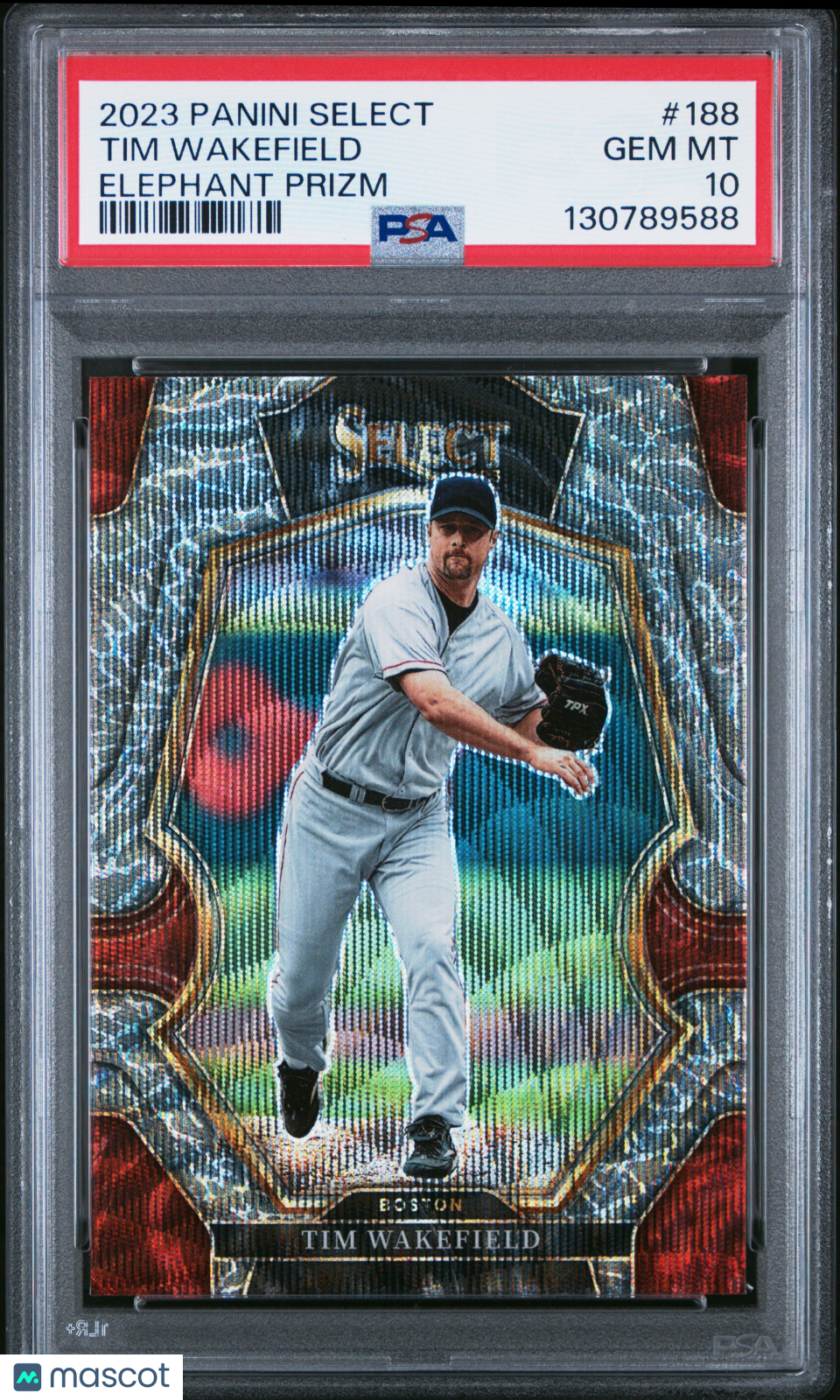 2023 Panini Select Baseball Tim Wakefield #188 Elephant Prizm SSP PSA 10