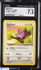 1999 Pokemon Jigglypuff 54/64 54/64 CGC 7.5Graded TCG/CCG
