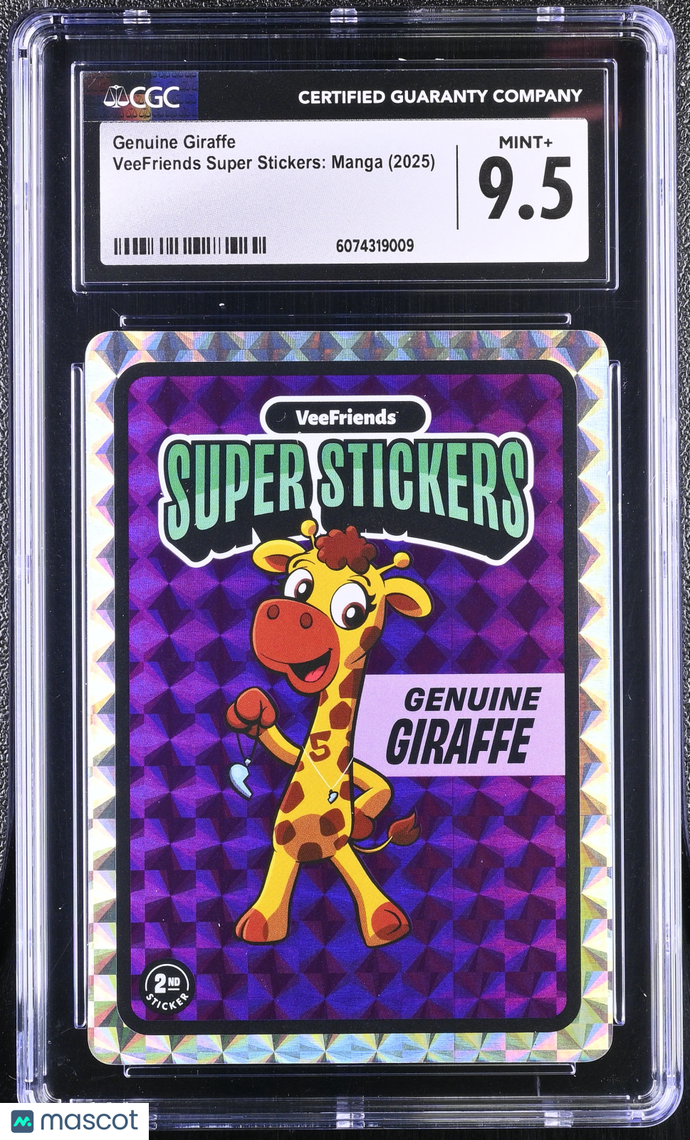 2025 VeeFriends Super Stickers Manga Series Genuine Giraffe CGC 9.5Graded Sports Cards